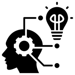 Poster - Critical Thinking Glyph Icon