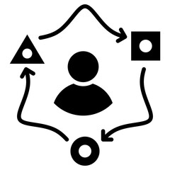 Poster - Adaptation Glyph Icon