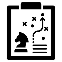 Poster - Strategy Glyph Icon