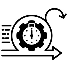 Poster - Agility Glyph Icon