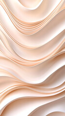 Leinwandbilder - Smooth beige lines flowing and creating an elegant abstract pattern, ideal for backgrounds and modern designs