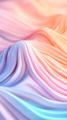 Leinwandbilder - Pastel waves blending softly, generating gradient background with seamless color transition for graphic design and creative projects