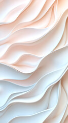 Leinwandbilder - Soft curves blending pastel tones, generating contemporary minimalist design with understated sophisticated aesthetic