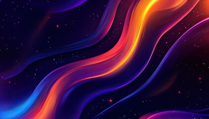 Aufkleber - Abstract swirling cosmic waves