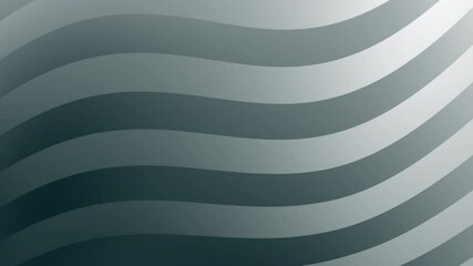 Poster - A smooth, wavy pattern in shades of gray creates a tranquil and modern abstract background.