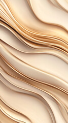 Leinwandbilder - Smooth golden waves creating an elegant abstract background, perfect for luxury, beauty, or fashion projects