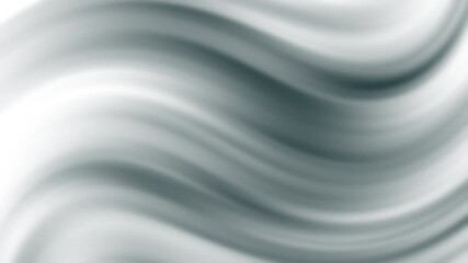 Poster - Soft, flowing waves of white and gray create a serene, abstract pattern reminiscent of fabric or liquid.