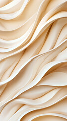 Leinwandbilder - Smooth, flowing beige waves create a dynamic and visually appealing abstract background, perfect for various design projects