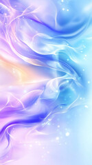 Leinwandbilder - Abstract background with pastel colored lines swirling and waving, creating a soft and dreamy atmosphere