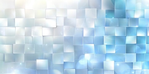 Poster - Abstract tile background in soft blue tones creating a serene and modern atmosphere suitable for various design purposes