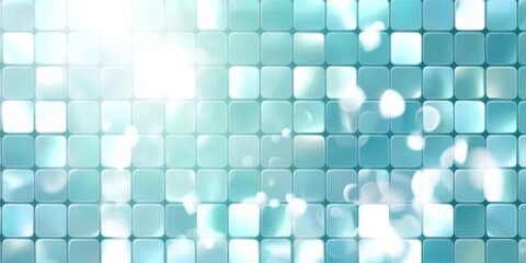 Poster - Beautiful abstract tile background featuring soft light reflections and a calming blue color palette ideal for design projects