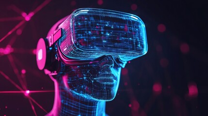 Poster - Virtual Reality Technology Interface in Futuristic Environment