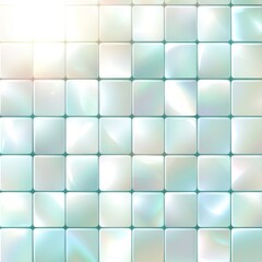 Poster - Abstract pearl tile background featuring soft light reflections and a soothing color palette