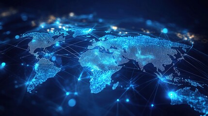 Poster - Global Network Visualization of Supply Chain and Shipping Connections