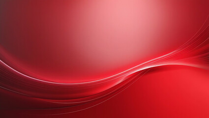 Poster - Abstract red backdrop showcasing dynamic flowing lines and subtle gradient elegance