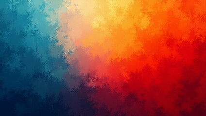 Poster - Dynamic spectrum background with colorful watercolor textures, ideal for design