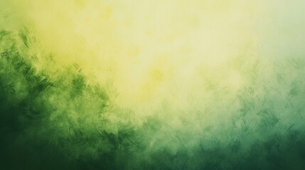 Poster - green and yellow brushstrokes blend together, creating a textured gradient background, perfect for a