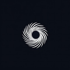 Poster - Abstract swirl design on a dark background evokes a sense of depth