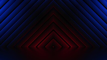 Wall Mural - This stock motion graphics video includes a clip of a Red  Blue Light Panels