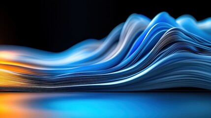Poster - Fluid motion art digital space abstract photography modern environment close-up viewpoint visual conceptualization