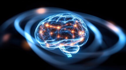 Aufkleber - Exploring neural networks and brain functionality virtual environment digital art futuristic concept abstract viewpoint