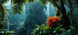© Crow Studios - tropical jungle forest with lush green vegetation background