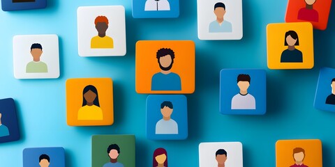 a diverse candidate profile interface displaying diverse applicants