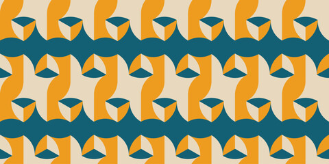 Fototapete - abstract hexagon pattern background, hexagon seamless pattern