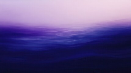Fototapete - Serene Abstract Landscape with Soft Purple and Blue Hues Blending Seamlessly Over the Horizon at Dusk in a Dreamy Atmosphere