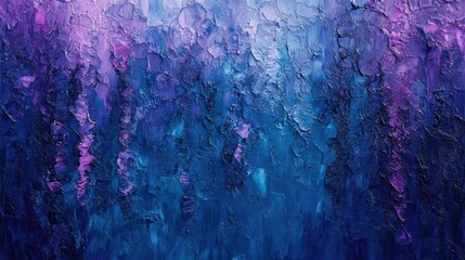 Fototapete - Abstract texture in vibrant hues of blue and purple showcasing painterly strokes in a modern artistic design for creative inspiration and decoration