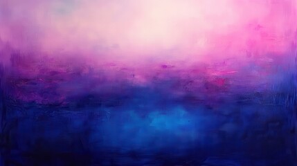Fototapete - Abstract painting with soft hues of pink, purple, and blue creating a dreamy atmospheric background for creative projects or artistic purposes
