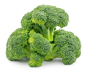 Poster - Bountiful Broccoli Cluster with Fresh Green Heads Ideal for Culinary Dishes and Meals : Generative AI