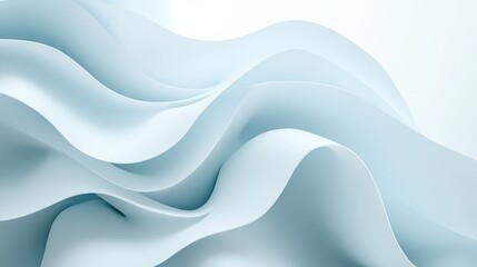 Poster - A luminous light blue gradient softly fading into white, forming a fresh and airy background.