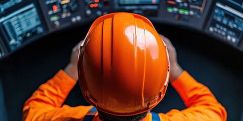 Fototapete - AI-Driven Industrial Safety Next-Gen Worker Monitoring in Hyperconnected Smart Factory Operations - Precision Engineering Meets Ergonomic Performance Technology