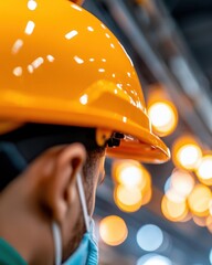 Fototapete - Immersive Industry 0 Next-Gen Safety and AI-Driven Workforce Transformation in High-Performance Manufacturing Environments with Cutting-Edge Ergonomic Protection
