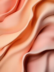 Aufkleber - Soft Curve Minimalism Organic Peach Silk Texture Exploring Abstract Design - Contemporary Aesthetic Fabric Flow for Digital Creative Platforms
