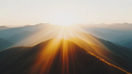 Poster - Immersive Wellness Landscape Golden Sunrise Meditation Panorama - Mindful Nature Escape for Digital Wellness Branding and Transformative Lifestyle Content