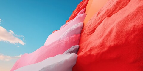 Poster - Gradient Revolution Immersive Digital Abstract Landscape Exploring Chromatic Transitions, Minimalist Design Trends in Contemporary Visual Communication