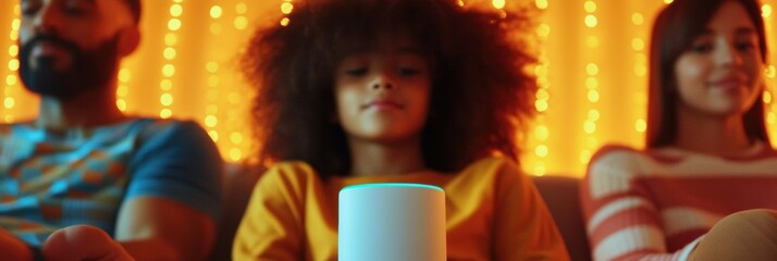 Poster - Inclusive Tech Harmony Multi-Generational Smart Home Experience Showcasing Connected Family Lifestyle and AI-Powered Digital Comfort