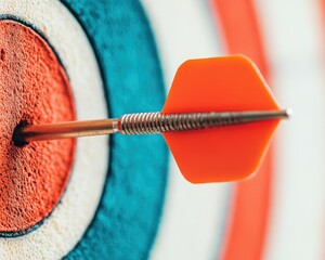 Poster - Precision Performance Dynamic Bullseye Strategy Visualization for High-Impact Business Goal Achievement and Competitive Targeting in 4K Ultra-Resolution