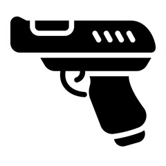 Wall Mural - gun solid icon