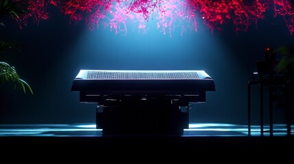 Poster - Futuristic Tech Device  AI Narrative Generator  Digital Art  Sci Fi  Cyberpunk   High Reso