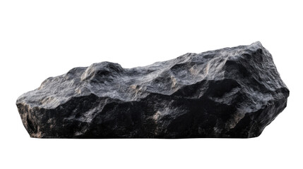 Poster - Large dark rock isolated on transparent background
