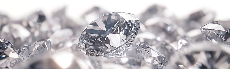 Poster - Sparkling diamonds glimmering in a luxurious display of brilliance.
