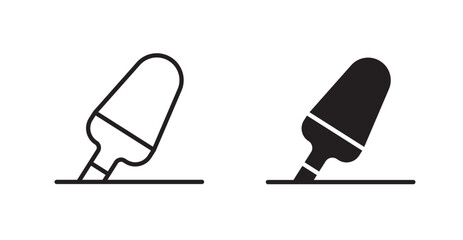Wall Mural - highlighter icon outlined icon vector collection.