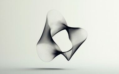 Poster - Abstract Black and White Particle Design