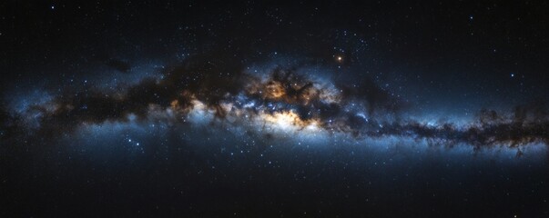 Wall Mural - A breathtaking panorama of the Milky Way spanning across the night sky
