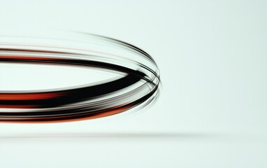 Fototapete - Abstract Red And Black Pixelated Oval On White Background