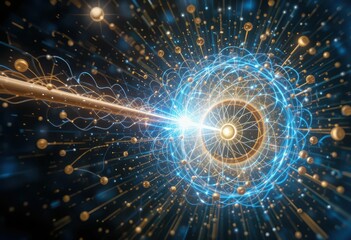 Poster - Abstract Representation of Energy and Particles in Quantum Physics