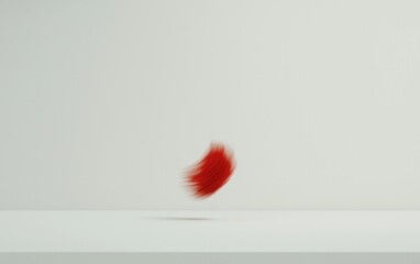 Poster - Abstract Red Blur On White Background